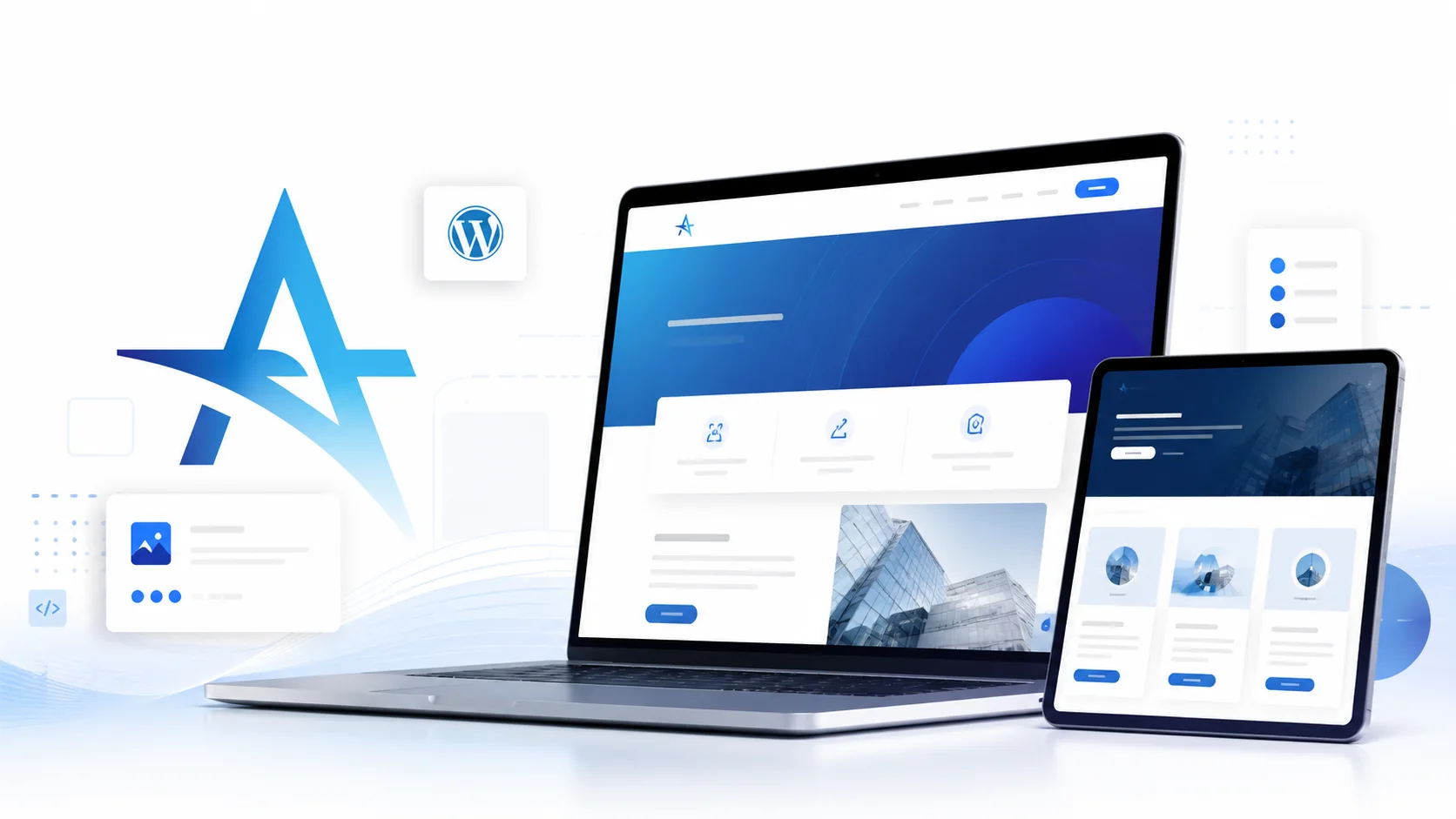 Panoramica dei servizi digitali AziendaPromo su laptop e tablet