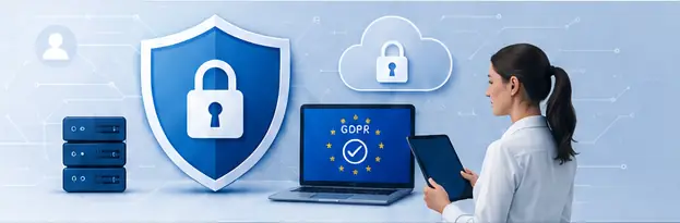 Protezione dati, sicurezza digitale e conformità GDPR per i servizi AziendaPromo